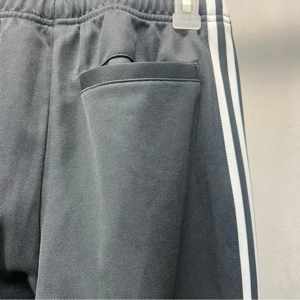 Adidas Men's‎ Black Joggers with White Stripes Small